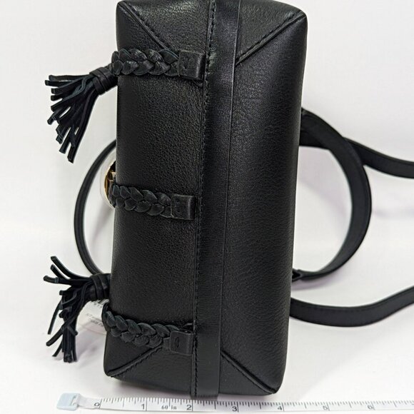 Chloe Penelope Women's Braid Detail Mini Shoulder Bag in Black (MSRP $2,090) - Picture 5 of 11